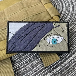 Parche velcro bordado ojos anime MOLLE para mochila táctica resistente
