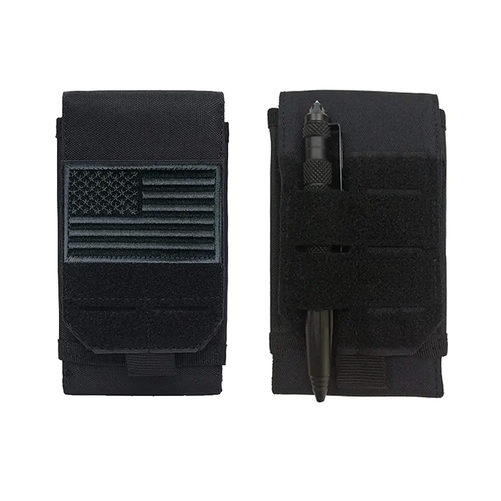 Bolsa táctica Molle para teléfono, funda para cinturón de teléfono móvil con lazo resistente y corte láser, funda para teléfono - imagen 3