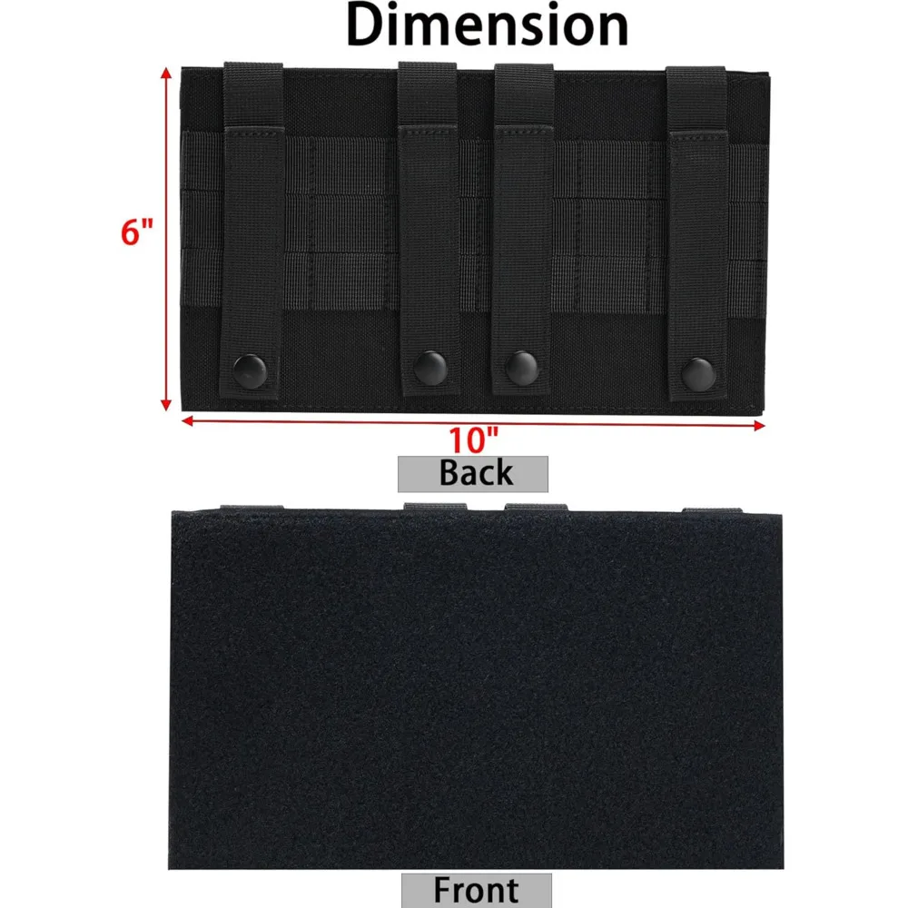 Panel de conexión táctico Molle, placa de montaje, almohadilla de insignia, parches morales, tablero de exhibición de gancho y bucle, sistema MOLLE para caza - imagen 2