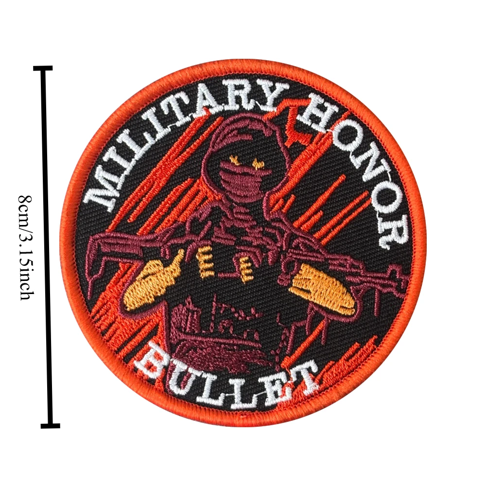 Parche bordado táctico de moral de Honor del soldado, parches de gancho y bucle de Chevron, insignia militar, brazalete, sombreros, pegatinas para mochila - imagen 2
