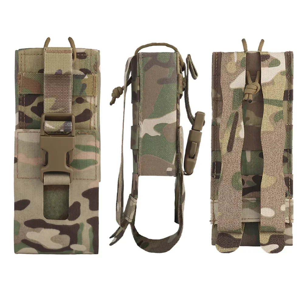 Bolsa para Walkie Talkie de Radio de caza MPU5 PRC163 152 148 bolsas tácticas Molle universales ligeras bolsa para interfono para Airsoft - imagen 4