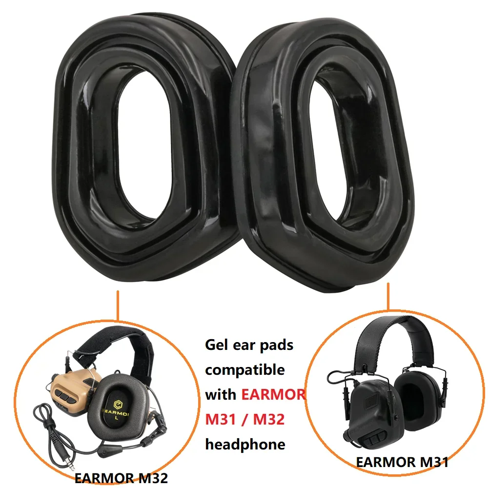 TCIHEADSET-orejeras electrónicas de tiro, adaptador de auriculares táctico Airsoft, almohadillas de Gel para auriculares tácticos EARMOR M31/ M32 - imagen 3