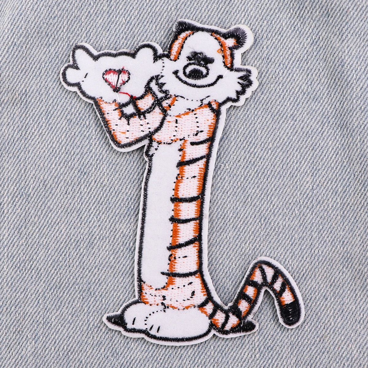 Parche de tigre para planchar ropa, parche bordado de animales de dibujos animados, accesorios de ropa - imagen 5