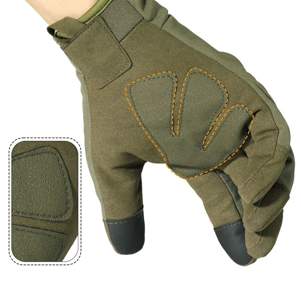 Guantes para pantalla táctil para hombre, guantes para ciclismo, combate, entrenamiento de equitación, tiro, caza, senderismo, mitones tácticos, guantes deportivos a prueba de viento - imagen 5