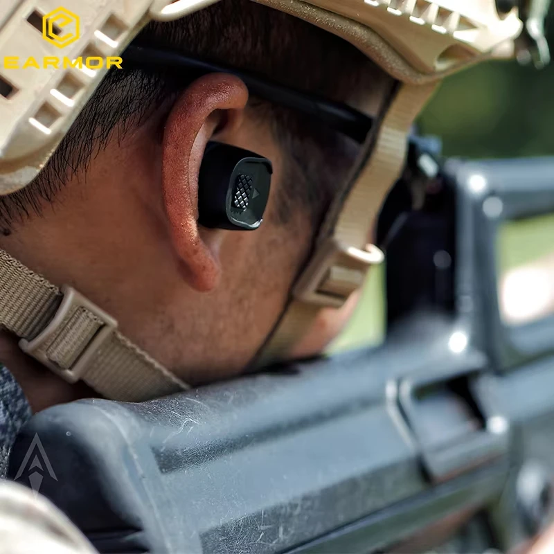 EARMOR M20T auriculares tácticos tapones para los oídos electrónicos antiruido cancelación de ruido para protección de disparos NRR26dB con Bluetooth - imagen 3