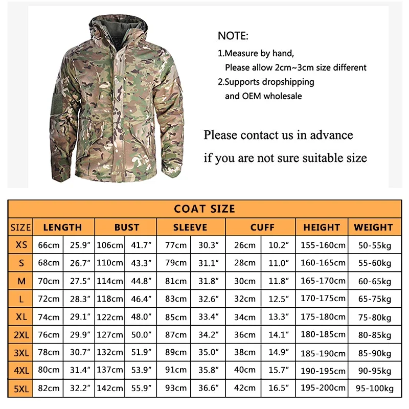 Chaqueta táctica chaquetas de senderismo G8 ropa de hombre impermeable cálido abrigos con capucha rompevientos ropa de caza de lana chaqueta de camuflaje - imagen 3