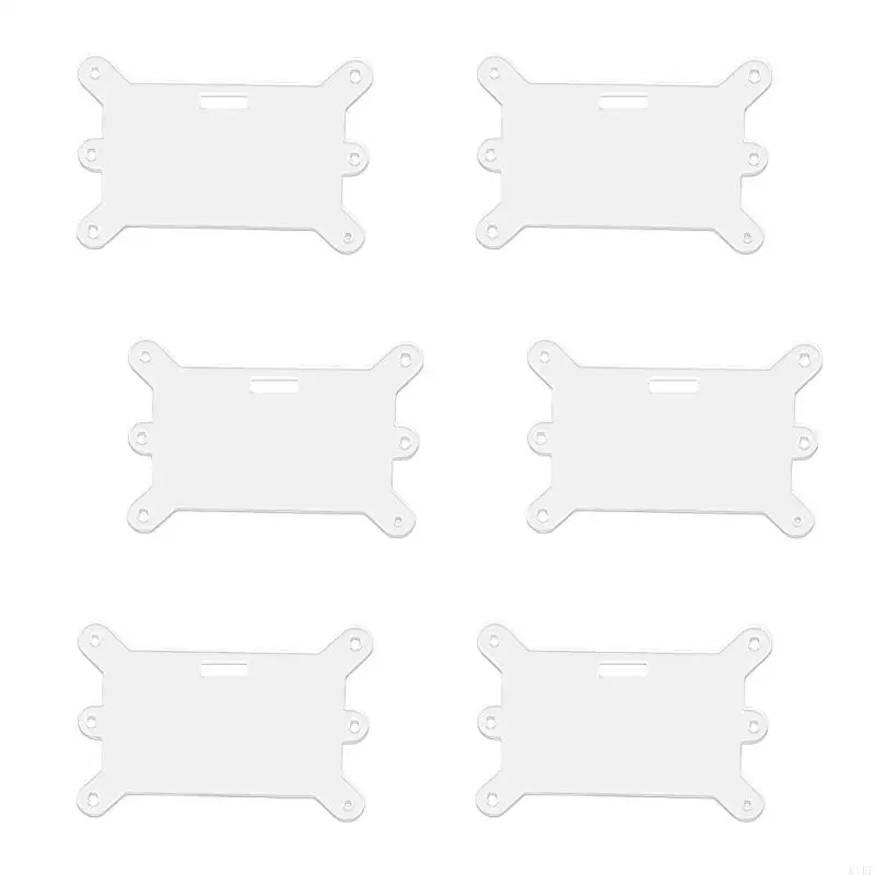 Clips multiusos para portatarjetas identidad, acrílico transparente resistente agua, para uso en Hospital, escuela y K1KF, - imagen 5