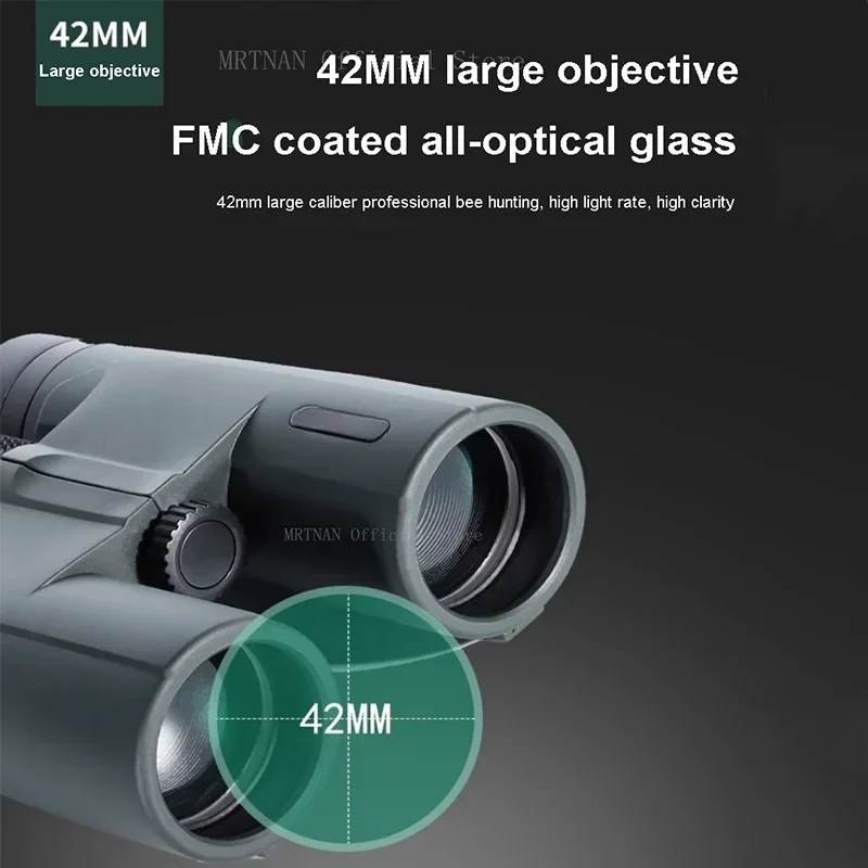 Binoculares profesionales de visión nocturna con poca luz, binoculares potentes de largo alcance, impermeables, equipo militar de caza y Camping, 20X50 - imagen 4