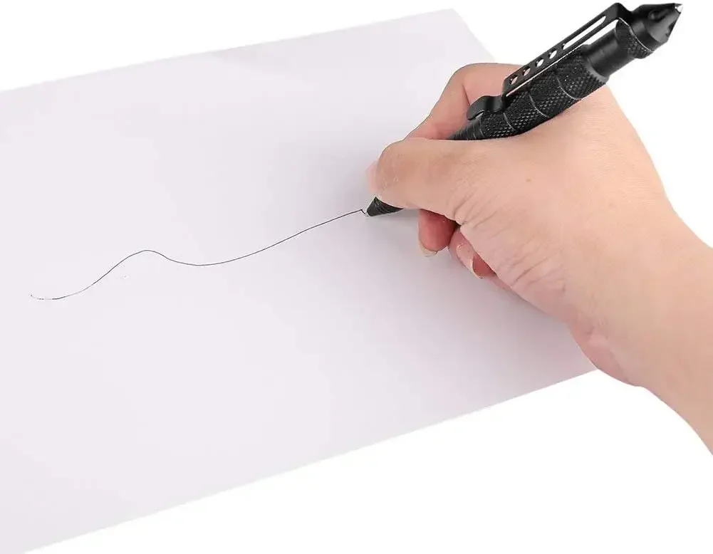Bolígrafo táctico de supervivencia, bolígrafo de autodefensa profesional militar, bolígrafo rompecristales de emergencia de acero de tungsteno, herramienta de recambios de escritura - imagen 5