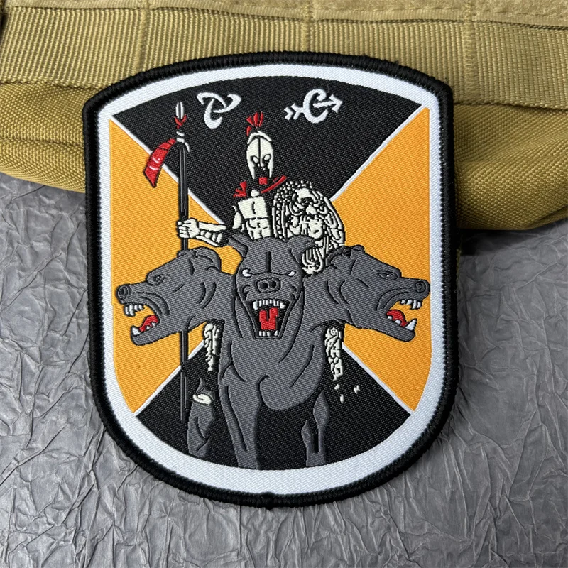 Parche de tela de caballo de granja misteriosa, parches militares con gancho y bucle, pegatina para mochila, insignias de moral táctica, apliques para ropa - imagen 2