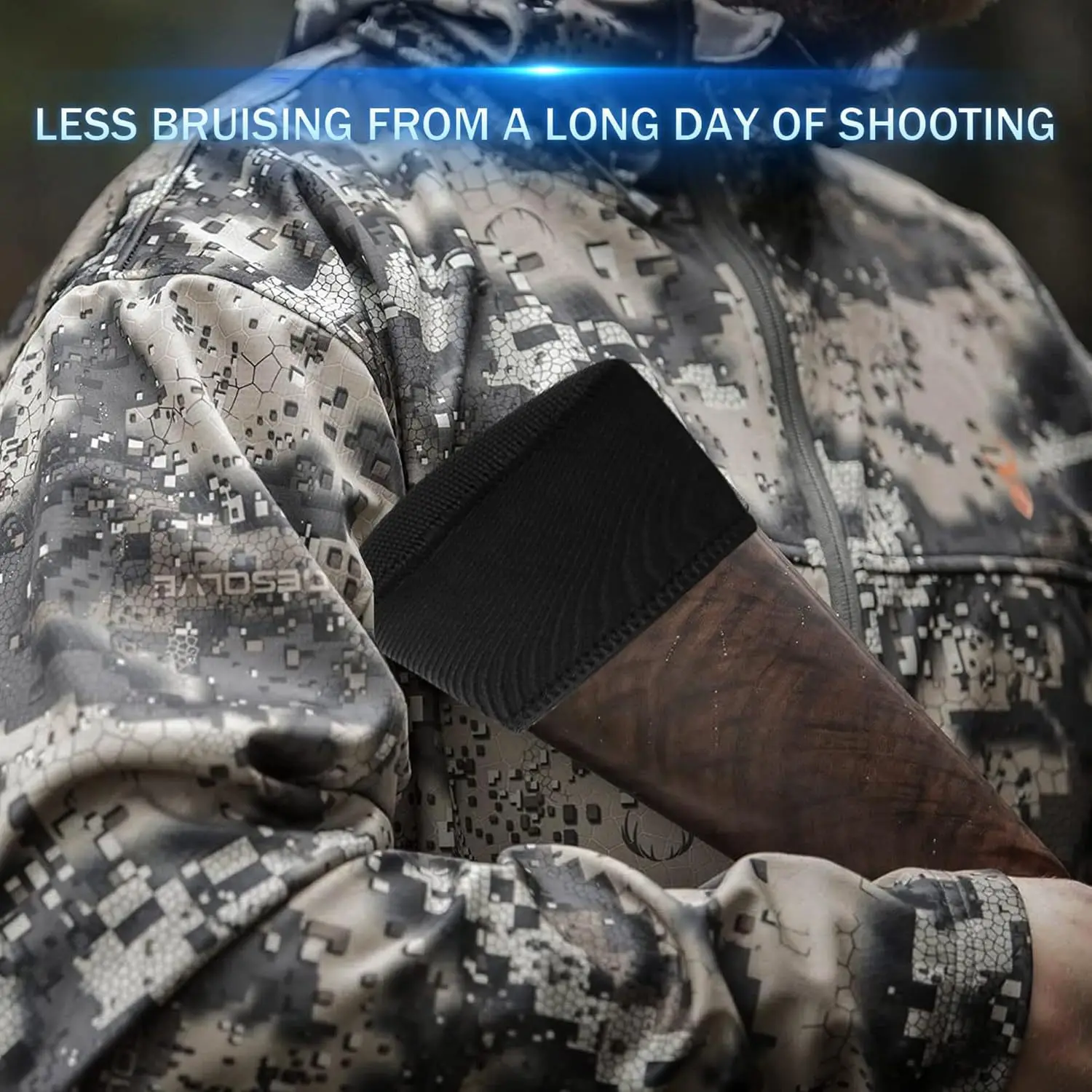 Almohadilla reductora de retroceso para rifle de escopeta, almohadilla de retroceso táctica antideslizante - EVA - imagen 5