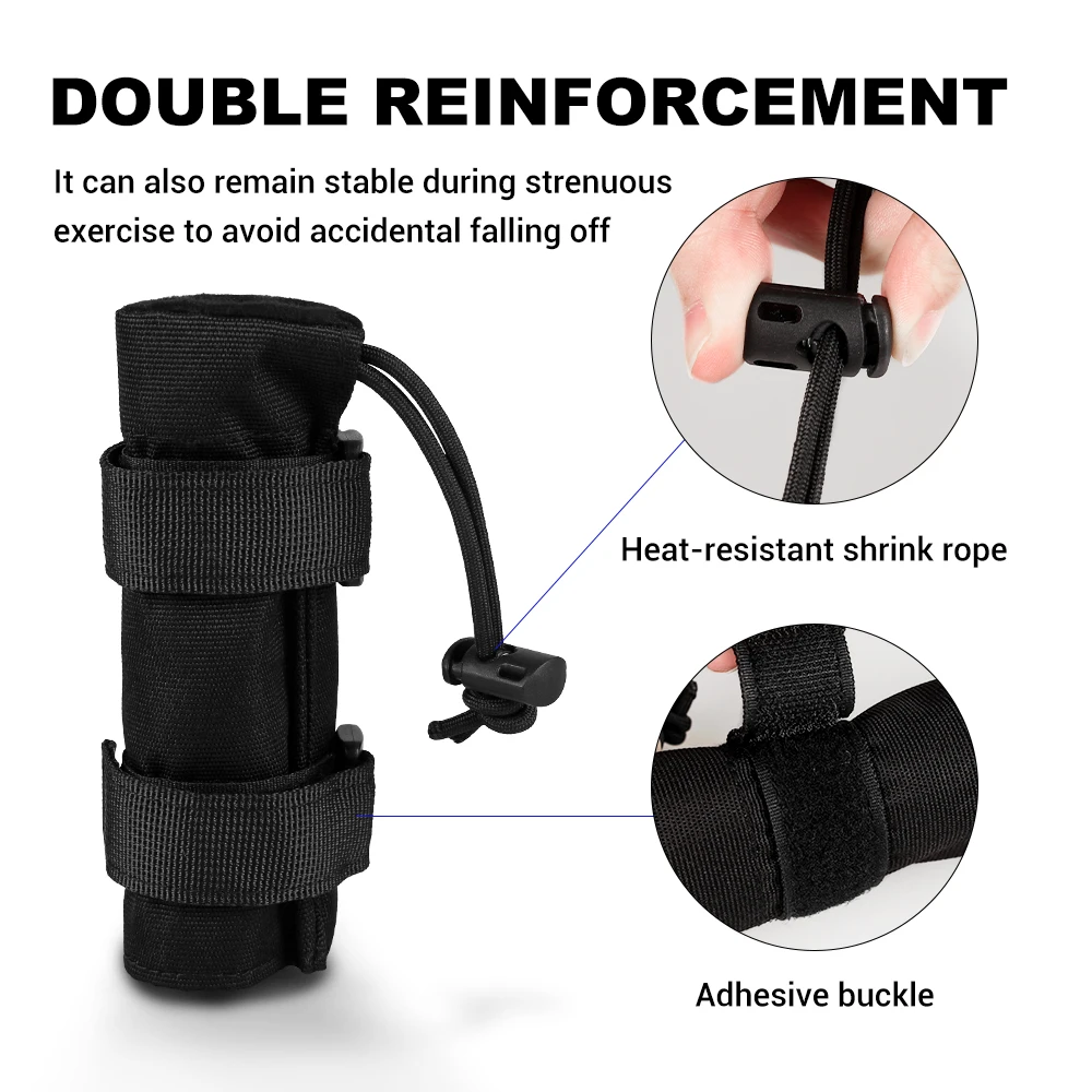 Cubierta supresor de 6 pulgadas con forro a prueba de quemaduras 1300 ℉   Cubierta de silenciadores resistente al calor para protección de manga de silenciador de Rifle Airsoft - imagen 3