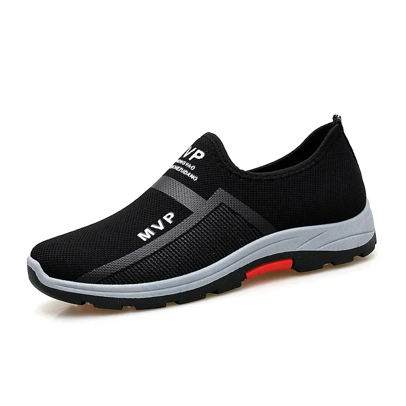 Zapatos de malla para Hombre, Zapatillas informales ligeras, zapatos informales a la moda para caminar, mocasines transpirables sin cordones para Hombre, Zapatillas para Hombre - imagen 2
