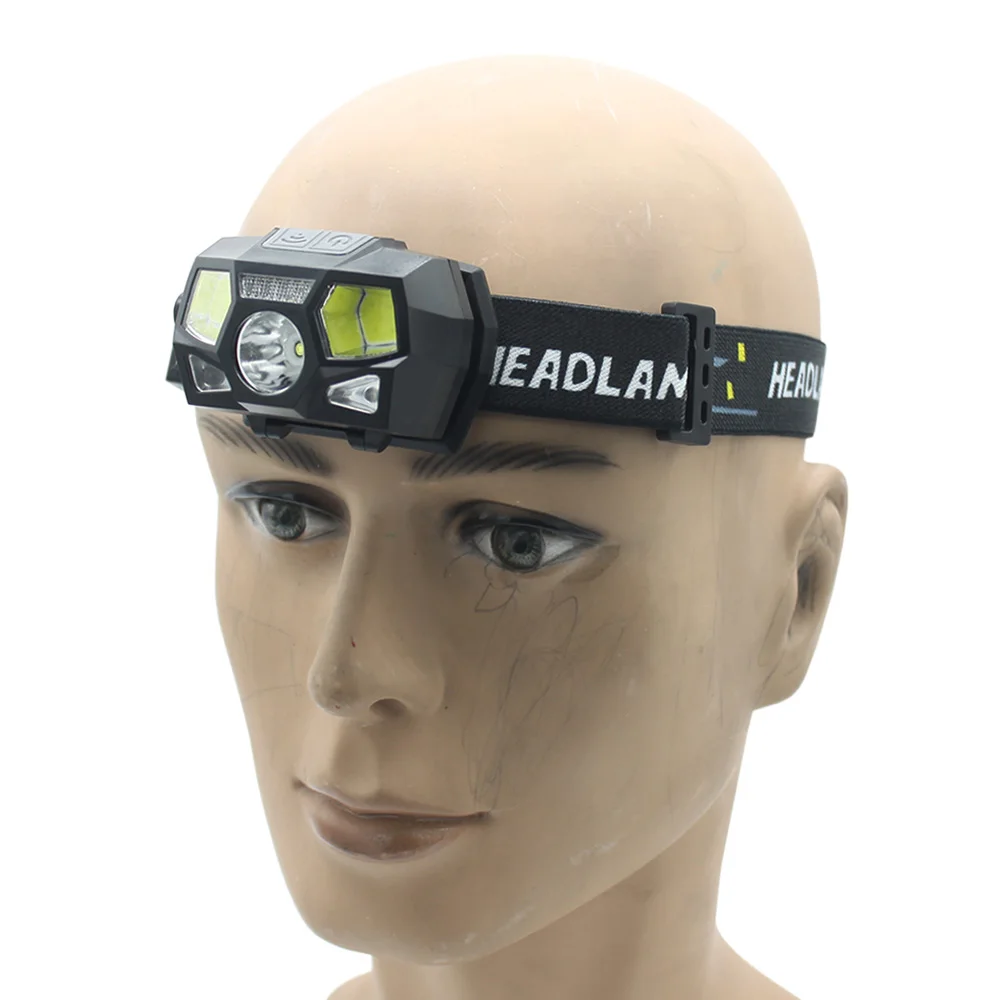 VULPO nuevo casco táctico FAST MICH luz de señal Sensor faro carga USB luz impermeable caza pesca faro - imagen 5