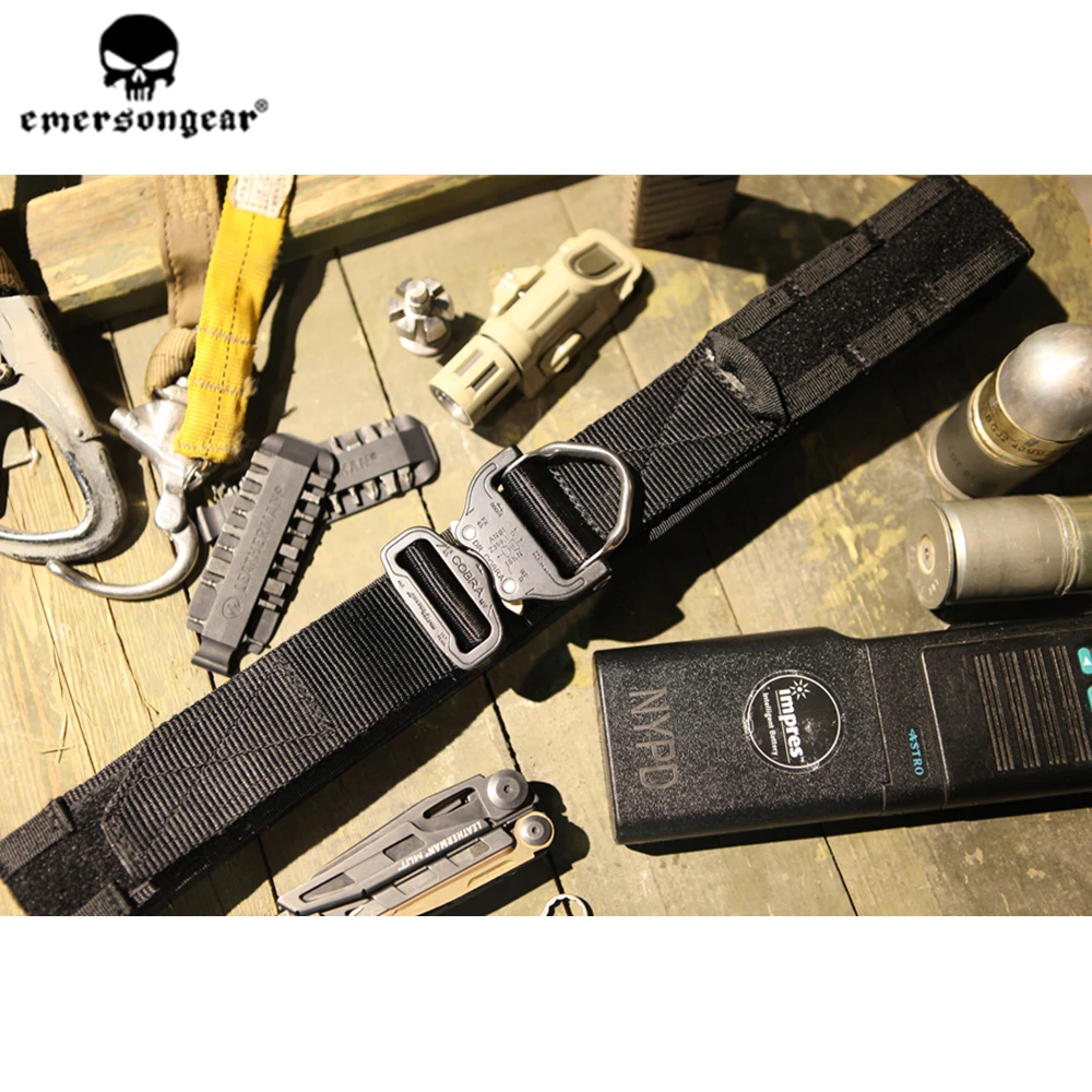 Cinturón táctico Emersongear con hebilla y anillo D – Trabajo y exterior - imagen 4