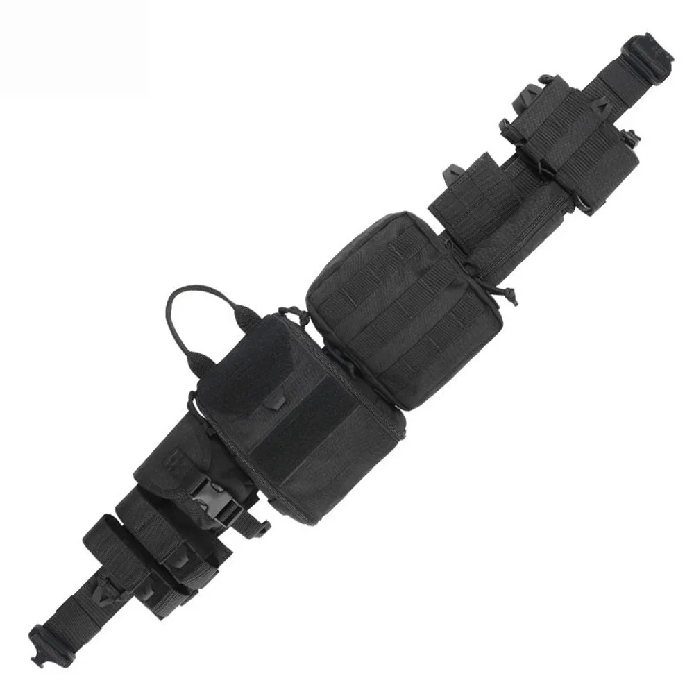 Riñonera táctica 8 en 1, cinturón táctico con bolsas, equipo de caza, billetera de poliéster, mochila táctica impermeable para exteriores - imagen 5