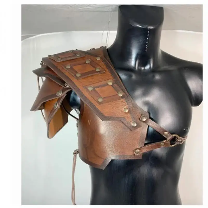 Accesorios de escenario armadura remachada deportes equipo de protección al aire libre hombreras armadura - imagen 2