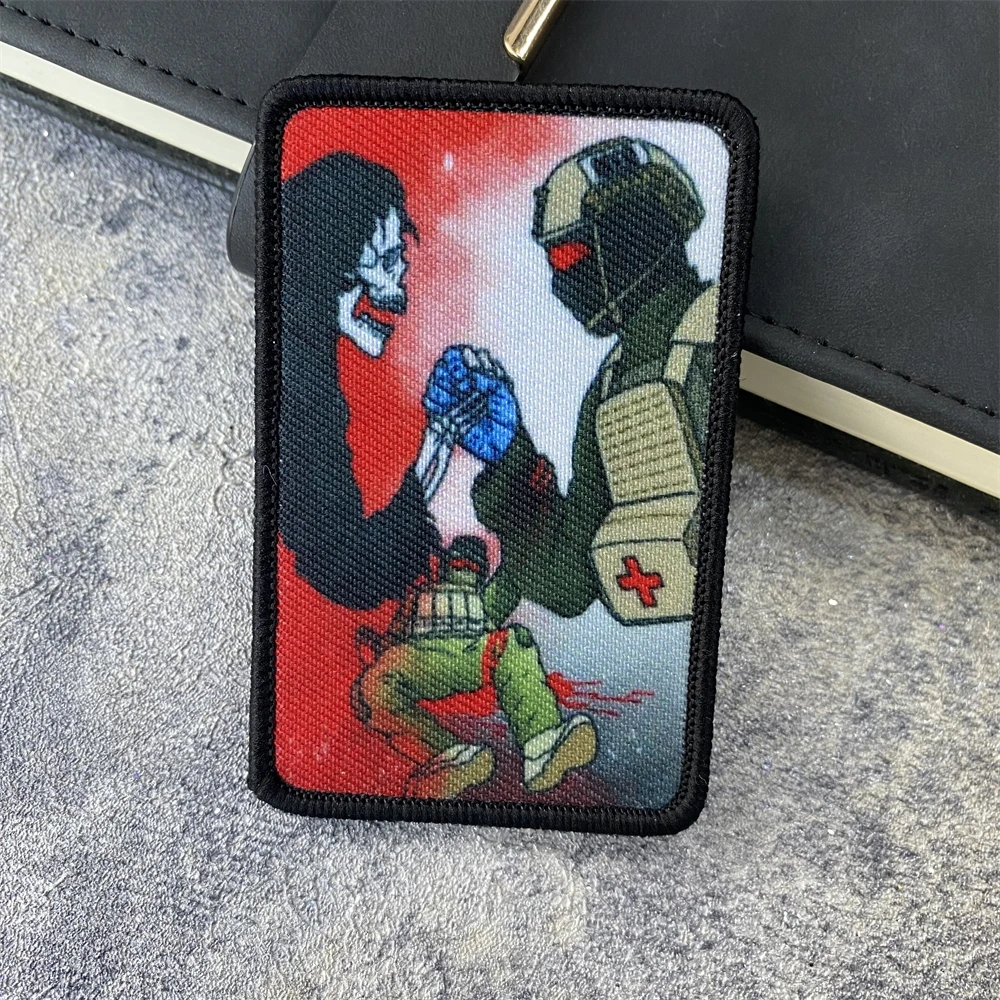 Parches de insignia de moral táctica de "Combate" para ropa, insignia militar de soldado médico, gancho y lazo, brazalete, mochila, sombrero, accesorios, pegatina - imagen 4