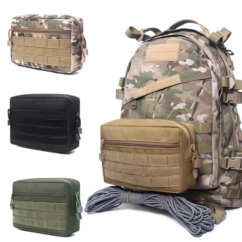 Bolsa Molle de utilidad táctica, bolsa compacta EDC para almacenamiento de engranajes, chaleco de caza, portador de placa, bolsa de almacenamiento, accesorio - imagen 2