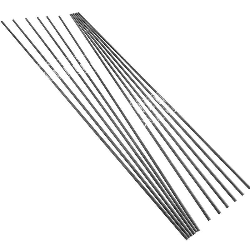 SHARROW-eje de flecha de carbono puro para tiro con arco, 12 piezas, 31 pulgadas, Spine 500/600/900, ID de 4,2mm, apto para exteriores, tiro con arco y flecha, Acc - imagen 3