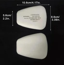 3M 5N11 filtro máscara gas protección respiratoria táctica