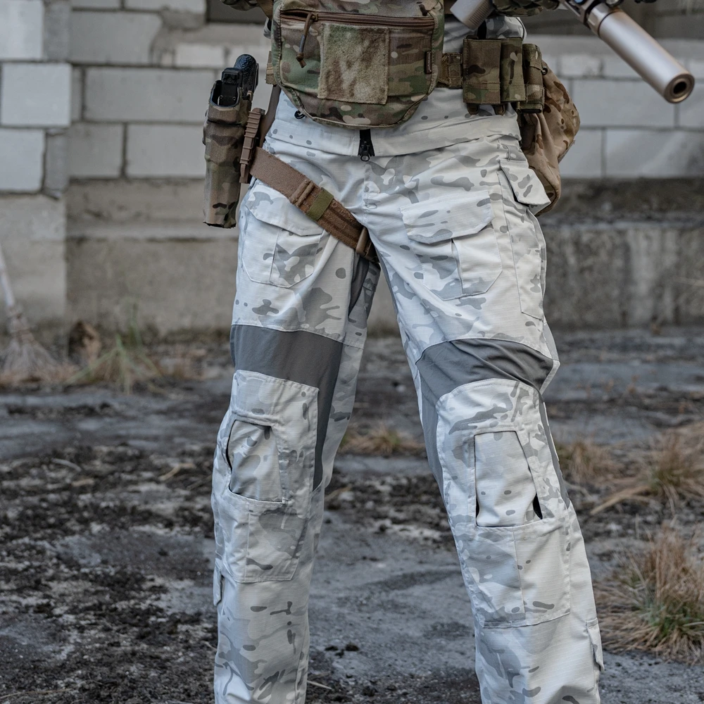 Pantalones tácticos multifuncionales para hombre, pantalones tácticos para exteriores, camuflaje de nieve, G3, entrenamiento MCAP - imagen 3