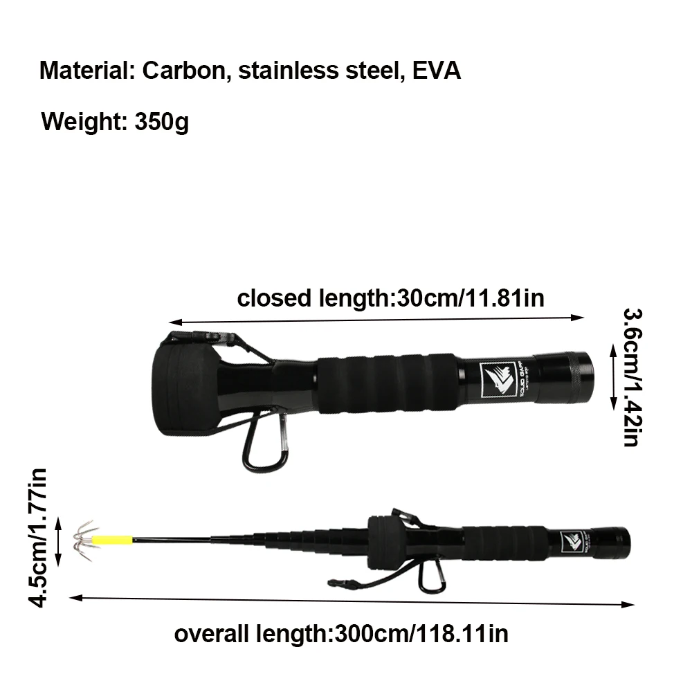 Ancla de calamar, 6 anzuelos de plantilla, anzuelo telescópico de calamar, anzuelo de punta para caña de pescar en el océano para pulpo de agua salada/equeño, equipo de pesca - imagen 2