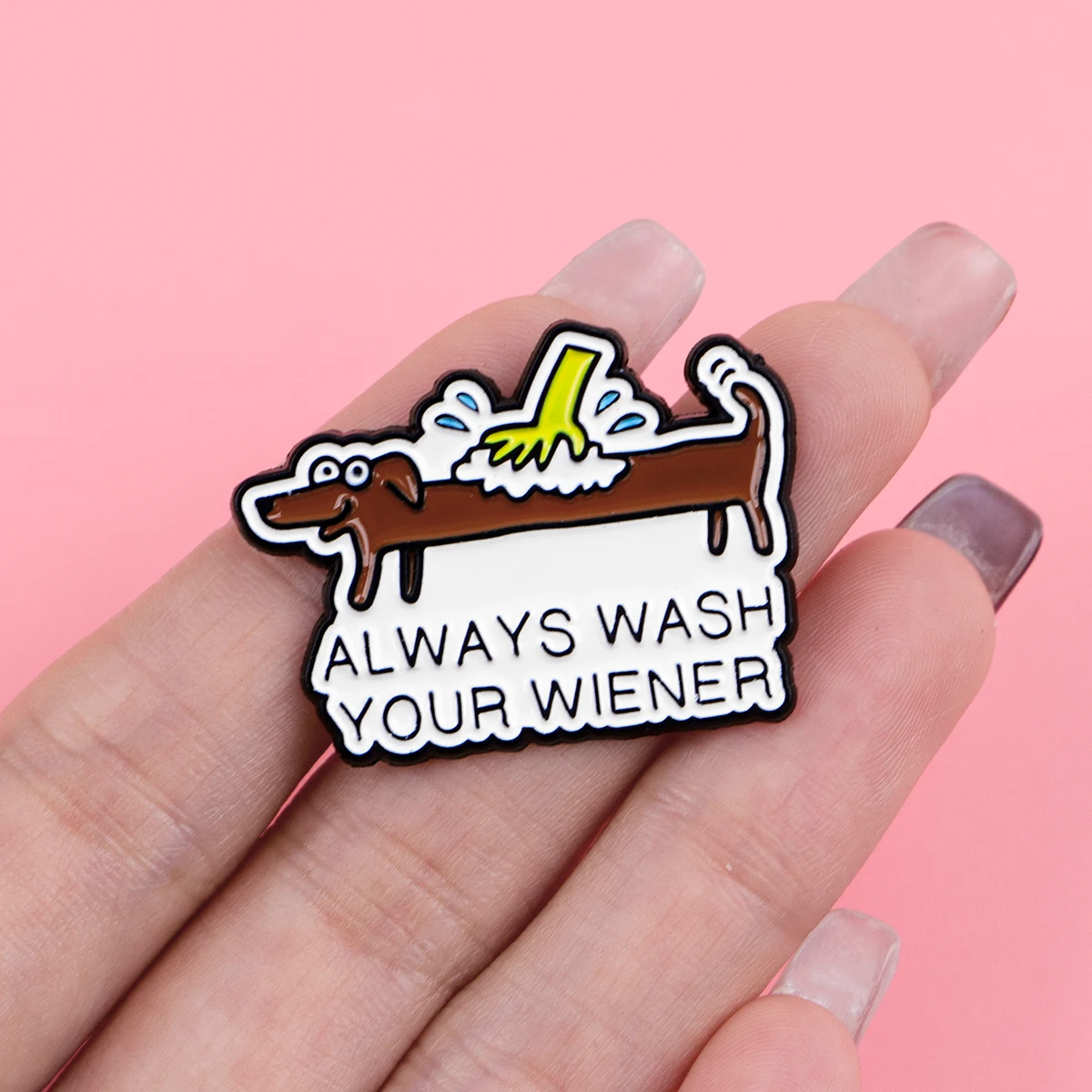 Pin de Esmalte con Diseño de Perro Salchicha, Divertido Broche para Chaqueta, Mochila, Sombrero, Solapa, Insignia, Joyería Humorística para Mascotas, Regalo - imagen 4