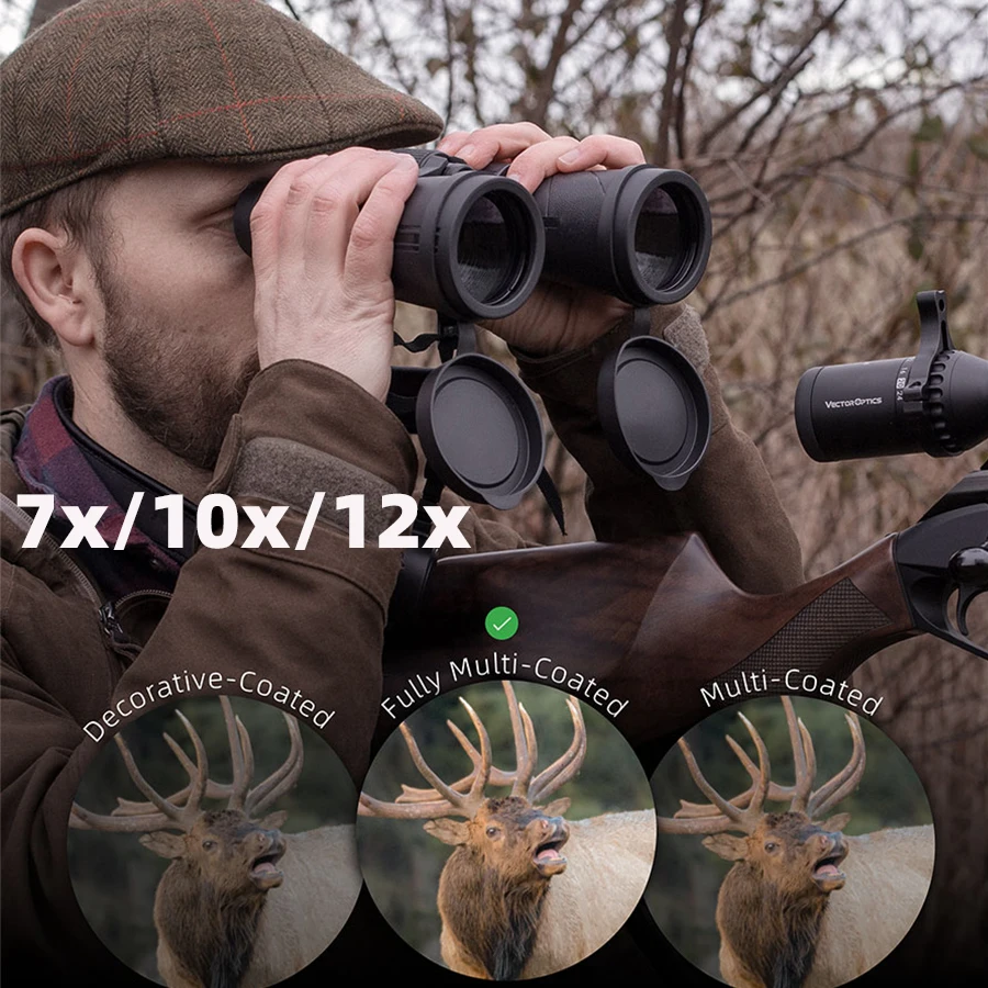 Binoculares de óptica vectorial 12X50, binoculares portátiles profesionales de gran aumento para caza, viajes de acampada al aire libre
