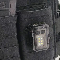Nueva linterna táctica EDC, Mini luz portátil para acampar al aire libre, herramientas de senderismo para chaleco táctico, sistema Molle, correa para mochila de 25mm