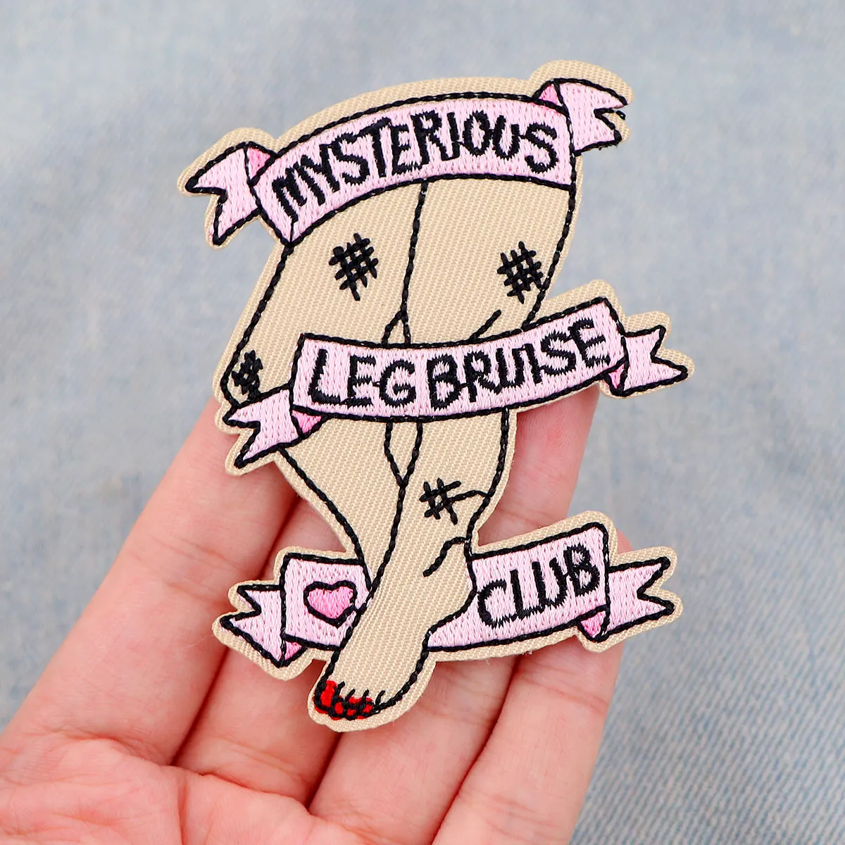 Parches bordados con citas divertidas para ropa, parches Koi para ropa, pegatinas para planchar, parches, rayas de animales, apliques Diy - imagen 3