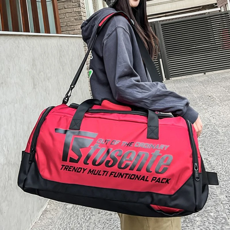 Bolsa de Yoga para gimnasio, mochila de lona deportiva con paquete de zapatos, bolsas de escalada para acampar y senderismo al aire libre, mochila grande para equipaje de viaje - imagen 3