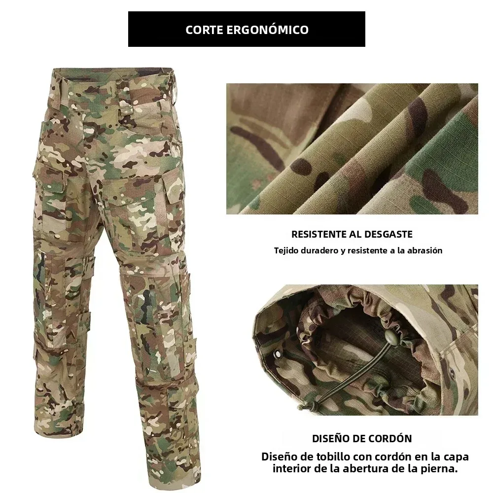 Pantalón Cargo Gen2 impermeable, pantalones tácticos para hombre, nuevos pantalones de combate de entrenamiento, pantalones multibolsillos resistentes al desgaste para hombre, senderismo al aire libre - imagen 5