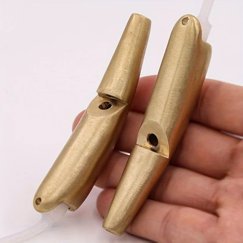 FANDAO un solo paquete de aleación de cobre codorniz pájaro llamada silbato latón caza señuelo llamador sonido de tono alto para entrenamiento y atraer - imagen 2