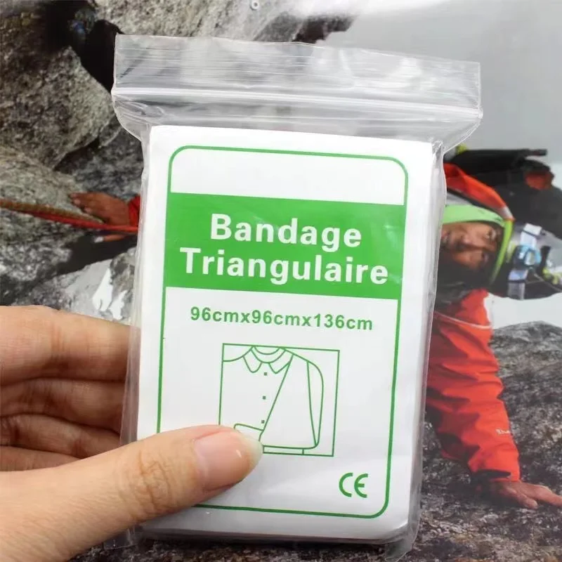 Vendaje Triangular de primeros auxilios para venda Triangular, Kit de primeros auxilios de emergencia, accesorios de Camping, fijación de fractura médico - imagen 3