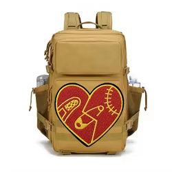 Parche táctico velcro corazón dañado – Insignia moral militar