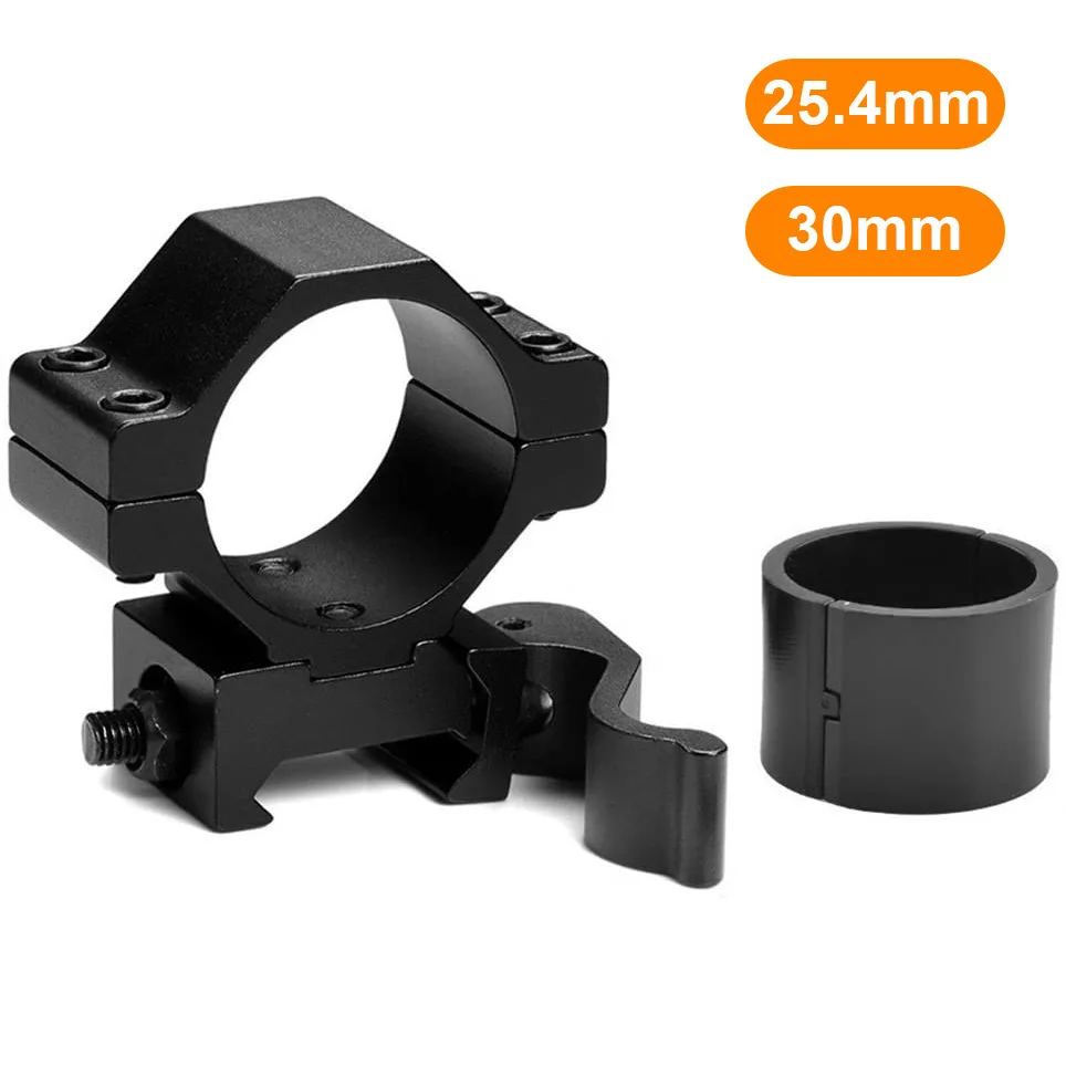 Soporte QD para linterna táctica con adaptador a riel Picatinny - imagen 2