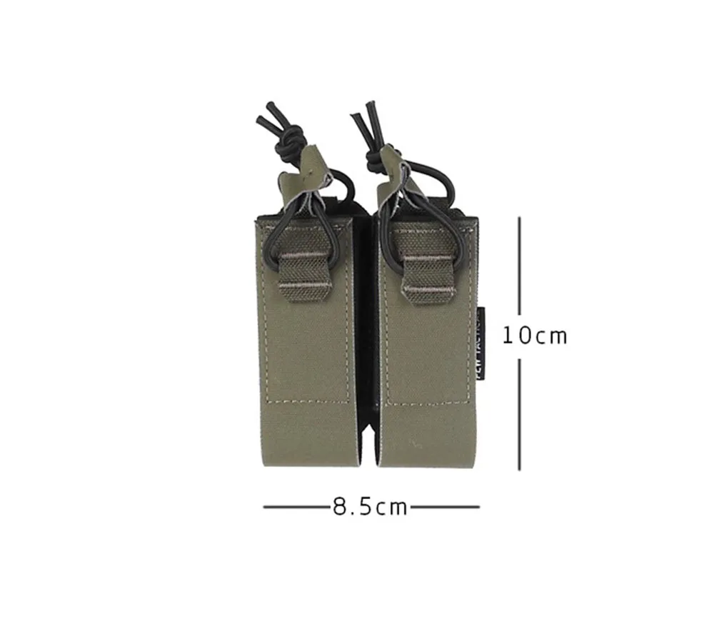 PEW TACTICAL Funda doble cargador 9mm – Portacargadores táctico MOLLE - imagen 2