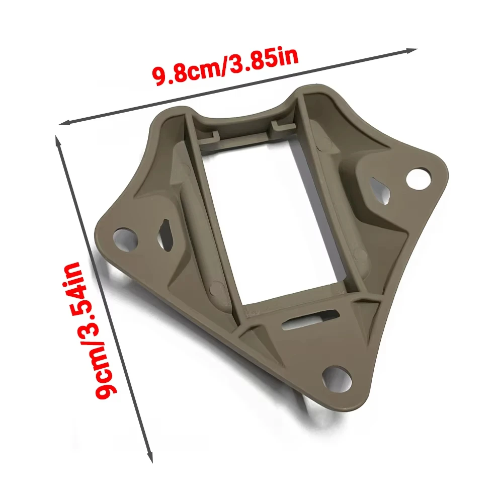 Cubierta de montaje NVG para casco táctico con 3 orificios, Base de soporte para cámara deportiva de aleación de aluminio para cascos marinos, casco rápido - imagen 3