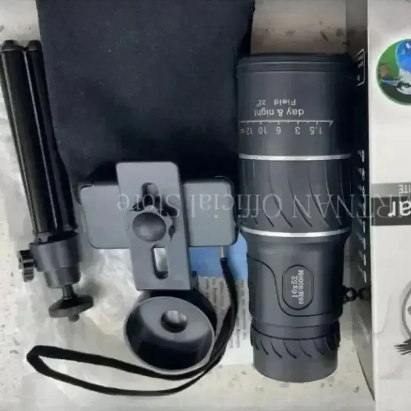 Monocular telescópico HD de largo alcance para caza y observación