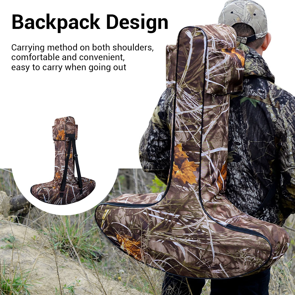 Estuche para arco, bolsa de almacenamiento para ballesta, estuche suave para ballesta con correas para mochila, bolsa de camuflaje para equipo de tiro con arco de caza - imagen 2