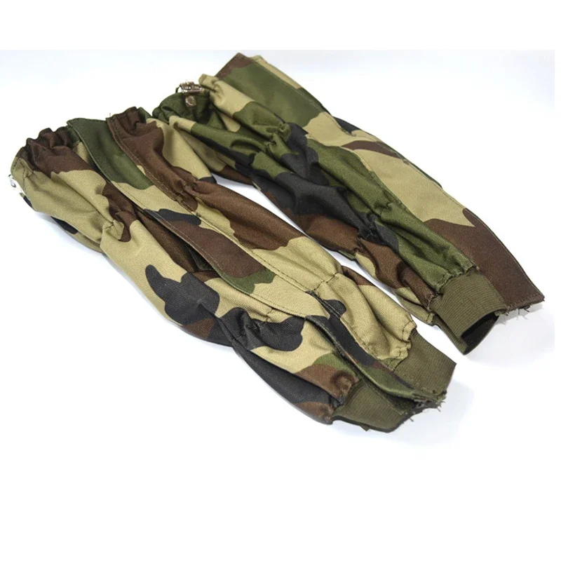 Polainas tácticas para piernas, tela Oxford impermeable, pierna hasta la rodilla, antidesgarro, ajustable, transpirable, cubierta para zapatos al aire libre para caza y Camping