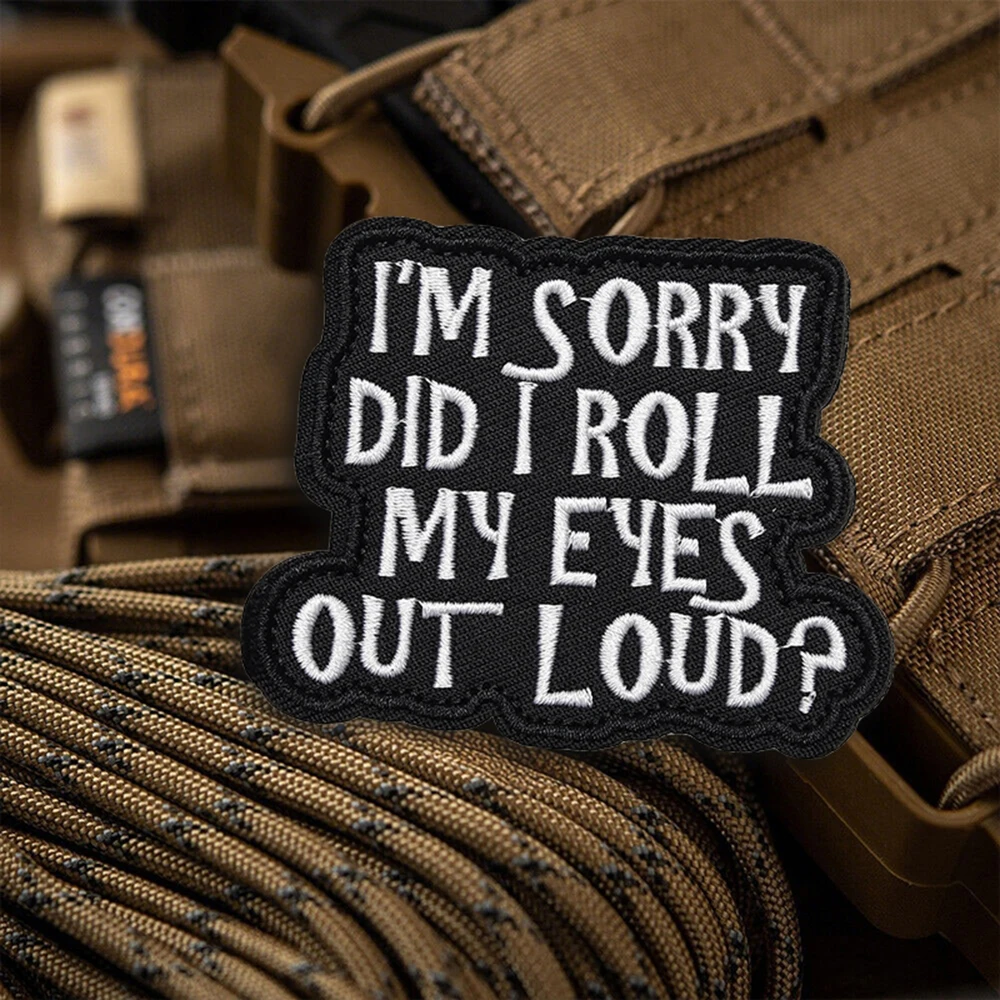 Parche táctico DUCT TAPE Morale Fun Meme cita gancho bucle sujetador bordado pegatina insignia para mochila Molle gorra Jeans - imagen 4