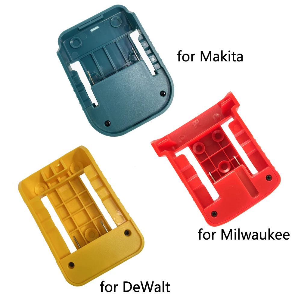 Adaptador de batería de 1/2 Uds para batería Makita /Dewalt/Milwaukee de 18v con cargador rápido de teléfono USB tipo C Dual - imagen 3