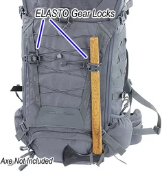 Accesorios para mochila táctica de caza al aire libre, Clip de hebilla, trípode Molle, linterna, poste, Clip fijo