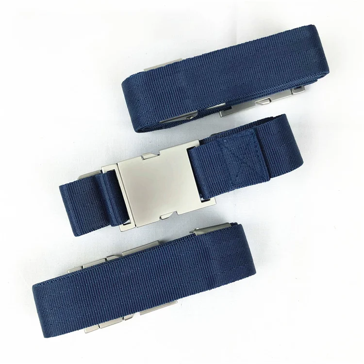 Cinturón de vuelo de lona de nailon trenzado, hebilla de Metal, cinturón de piloto de verano, ventilador del ejército, cinturón táctico azul cielo - imagen 2