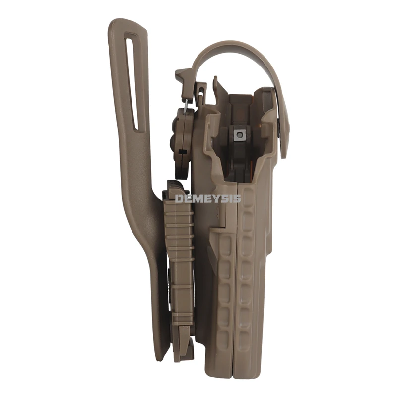 Funda táctica para SIG P320 M17, doble bloqueo de seguridad con cinturón, plataforma de pierna caída, Airsoft, caza, diestro, M-17 - imagen 3