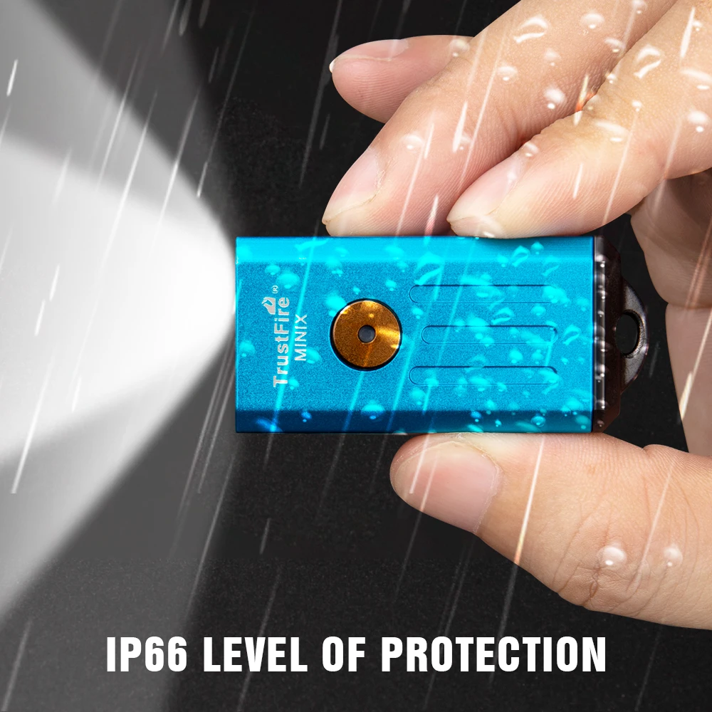 Trustfire Minix-linterna recargable EDC UV, minillavero tipo C con 4 modos de interruptor, lámparas de iluminación Led, 320 lúmenes, Rojo - imagen 5