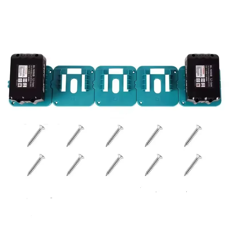 Dewalt Makita Milwaukee Soporte baterías 18V para furgoneta trabajo - imagen 2