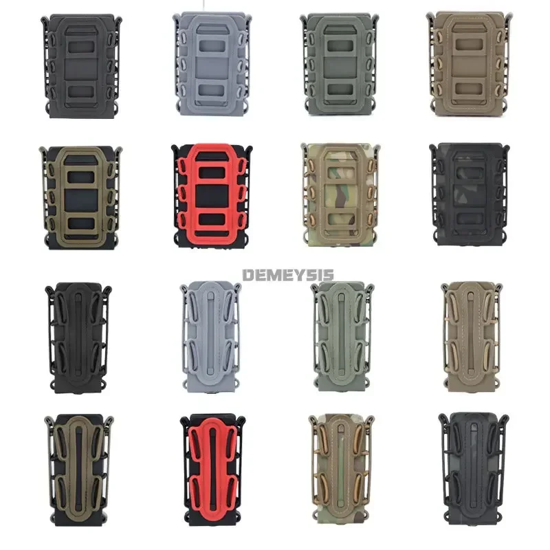 Bolsa magnética rápida de 5,56mm y 7,62mm, bolsa táctica para revistas, Clip para cinturón Molle de 9mm, portador de fijación rápida, portador magnético para Rifle de concha suave - imagen 5